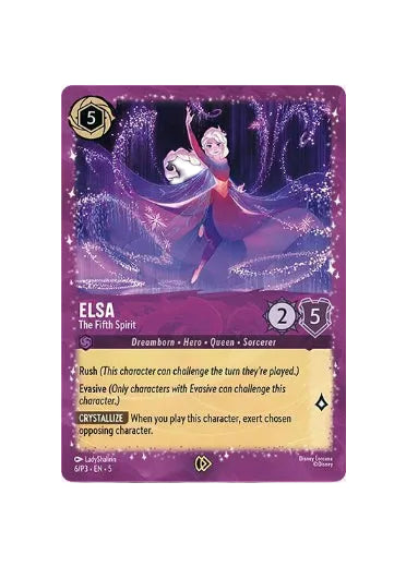 Elsa - The Fifth Spirit 6/P3 Glimmer Foil Promo SEALED
