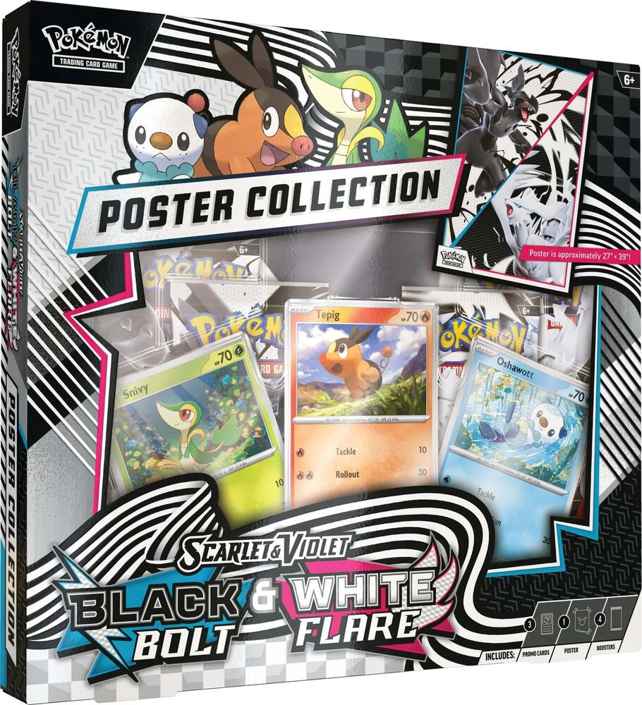 Pokemon SV10.5 Black Bolt & White Flare Unova Poster Collection Box