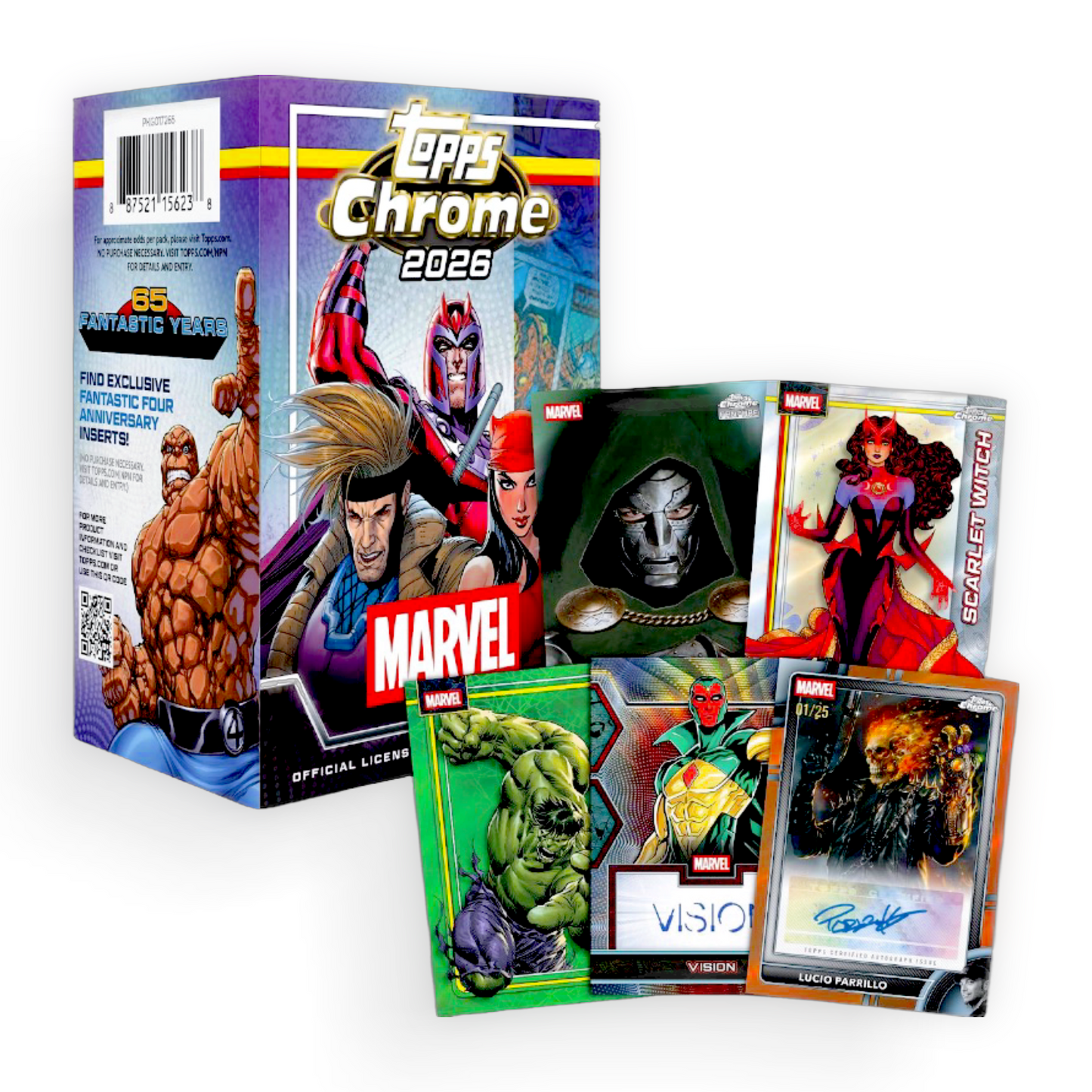 (Preorder) 2026 Topps Chrome Marvel Comics Value Box