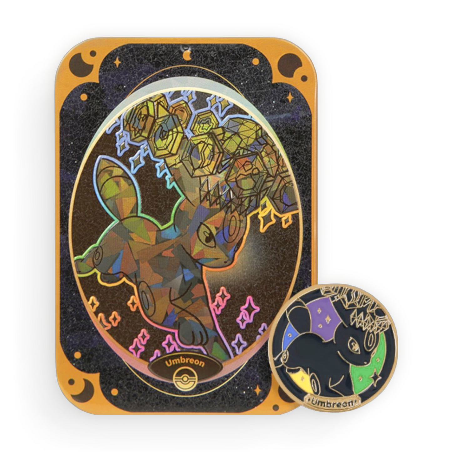 Simplified Chinese Terastal Gathering Metal Storage Tin - Umbreon
