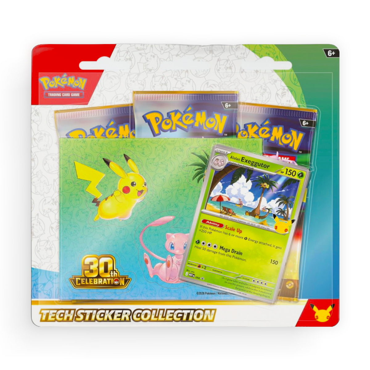 Pokémon 30th Celebration Tech Sticker Collection