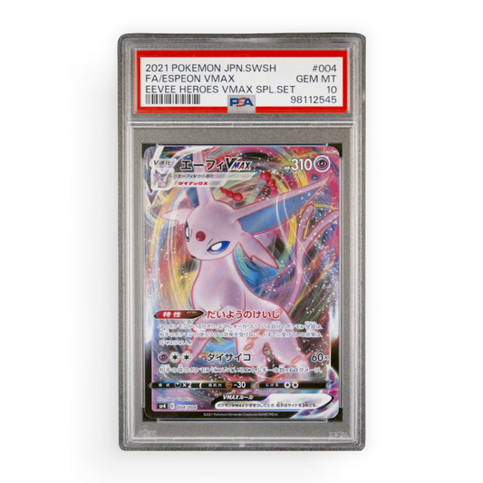 PSA 10 Espeon VMAX #004 Japanese Eevee Heroes Special Set SP4