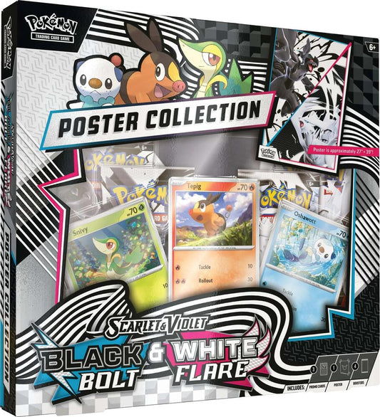 Pokemon SV10.5 Black Bolt & White Flare Unova Poster Collection Box