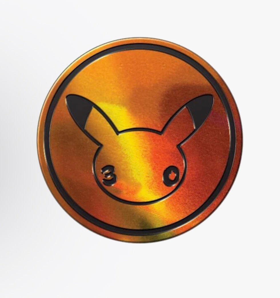 Pokemon 30th Celebration Anniversary Knock Out Collection Coin