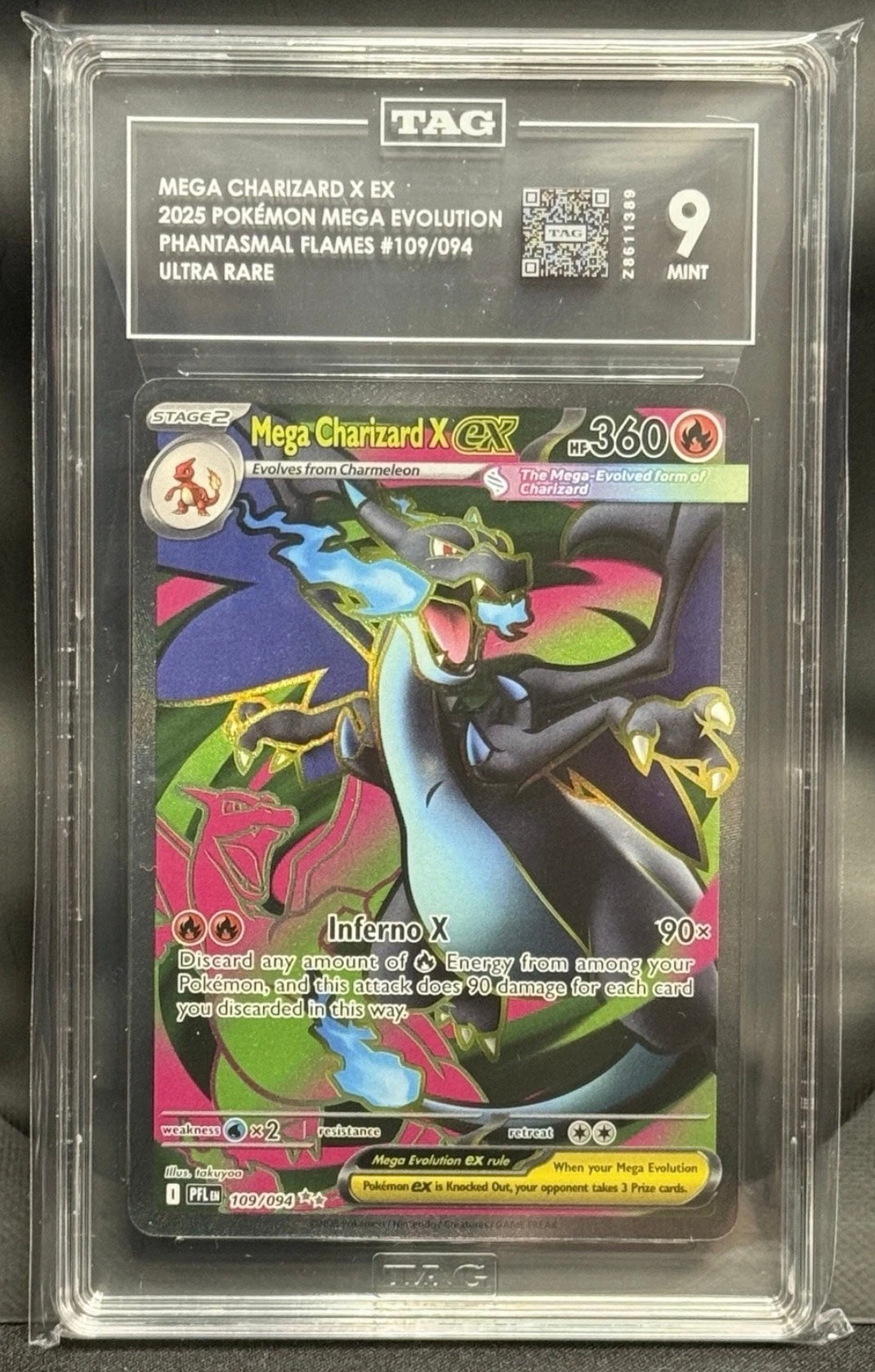 TAG 9 Mega Charizard x EX #109 UR