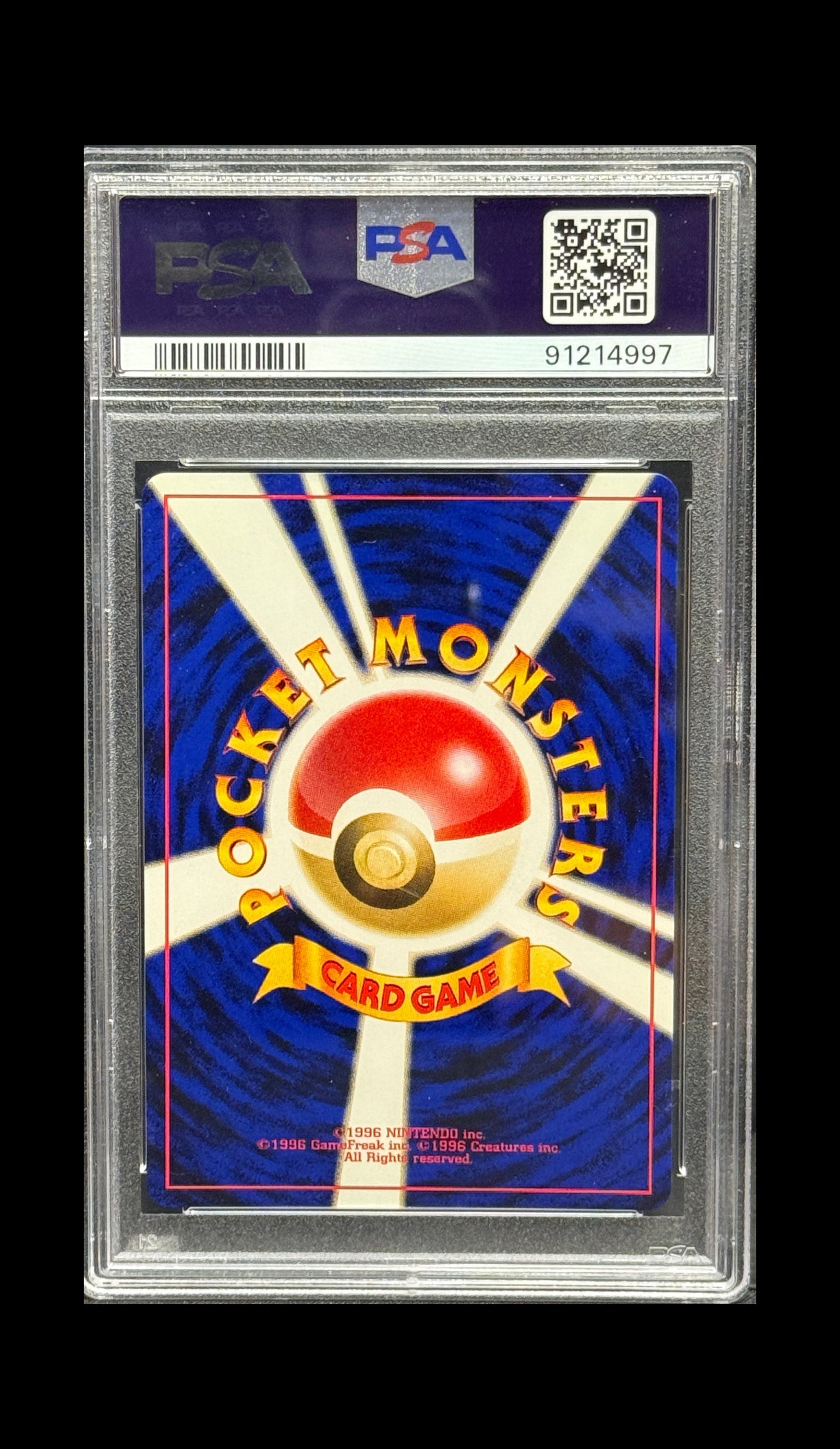 PSA 9 Japanese Neo Discovery Dark Raichu No. 026 Holo Secret Rare