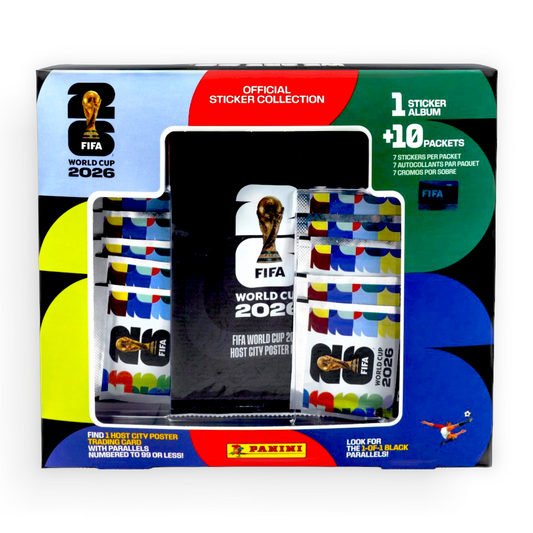 26 Panini FIFA Word Cup Soccer Trading Cards Official Sticker Collection Box