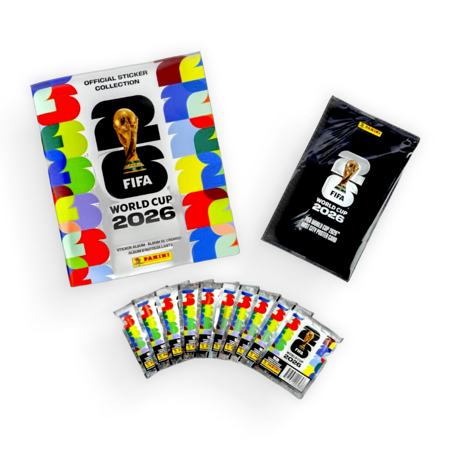 26 Panini FIFA Word Cup Soccer Trading Cards Official Sticker Collection Box