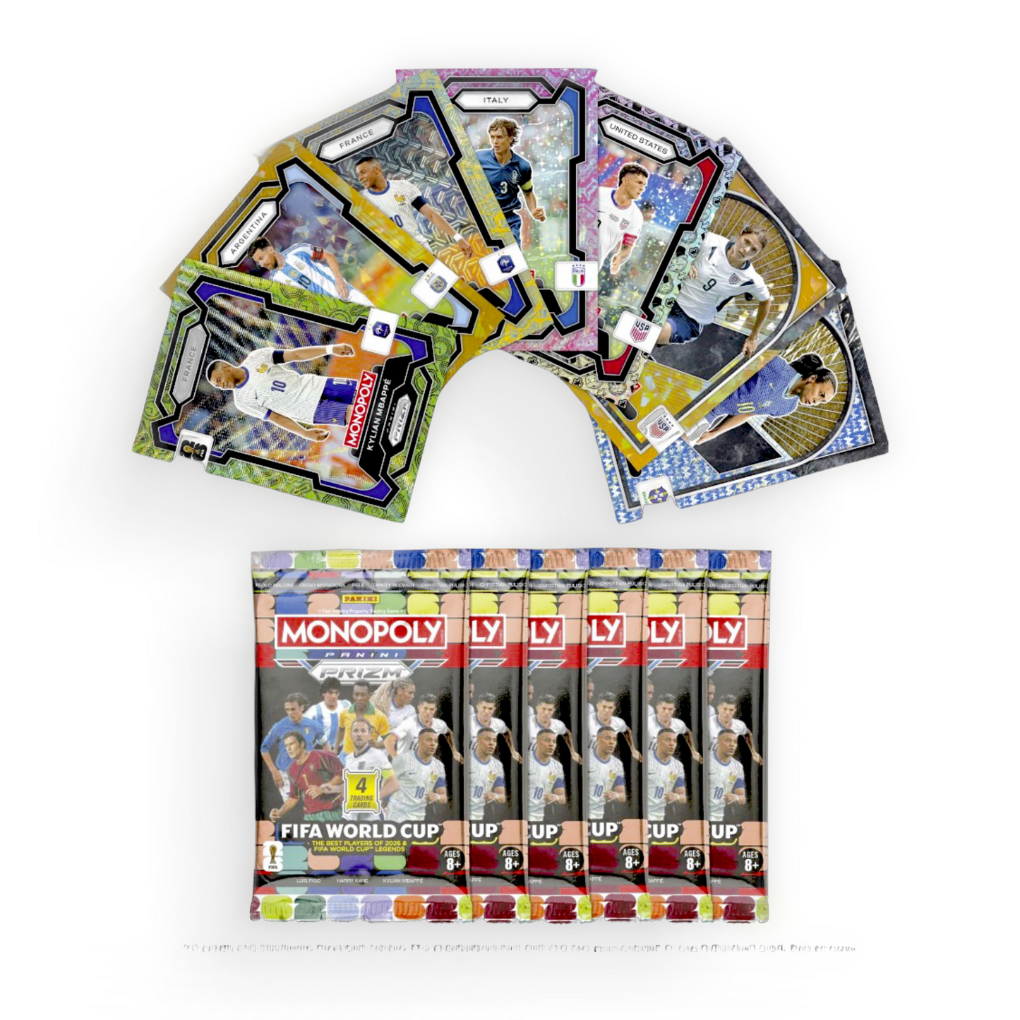 2026 Panini Prizm Monopoly FIFA World Cup Soccer Blaster Box