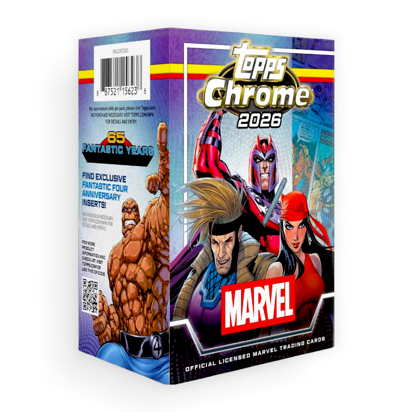(Preorder) 2026 Topps Chrome Marvel Comics Value Box