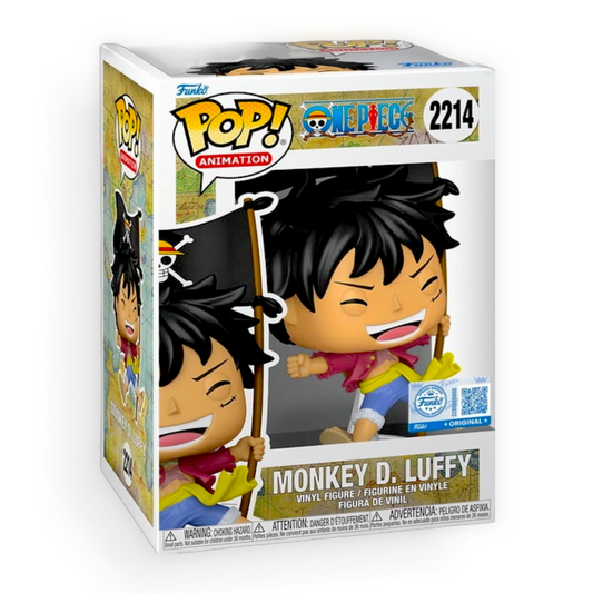 Funko POP! Animation: One Piece Monkey D. Luffy with Flag #2214