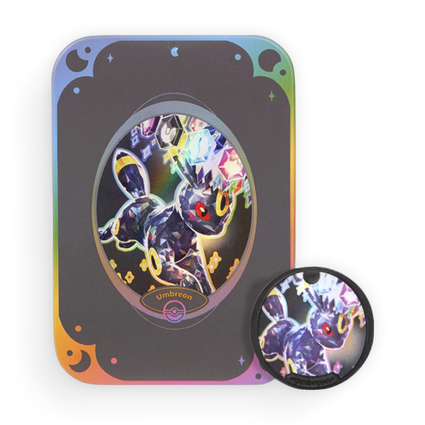 Simplified Chinese Terastal Gathering Metal Storage Tin - Umbreon