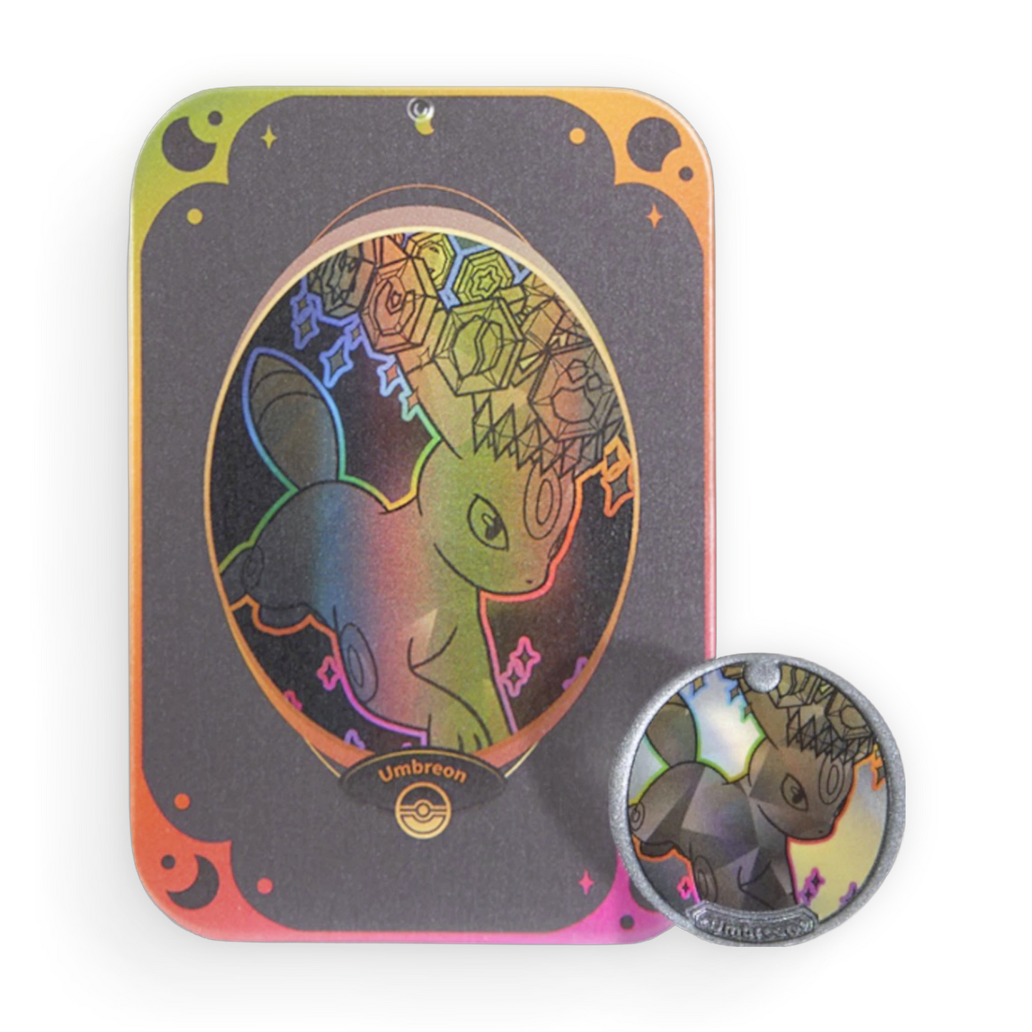 Simplified Chinese Terastal Gathering Metal Storage Tin - Umbreon