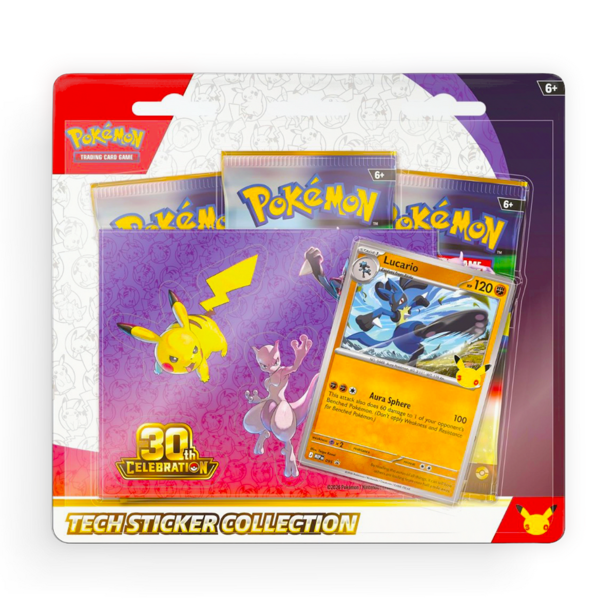 Pokémon 30th Celebration Tech Sticker Collection