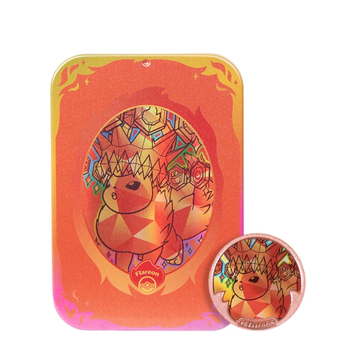 Simplified Chinese Terastal Gathering Metal Storage Tin - Flareon