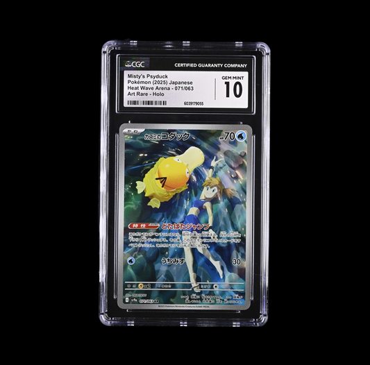 CGC 10 Misty's Psyduck Pokemon 2025 JPN Heat Wave Arena 071/063 Art Rare