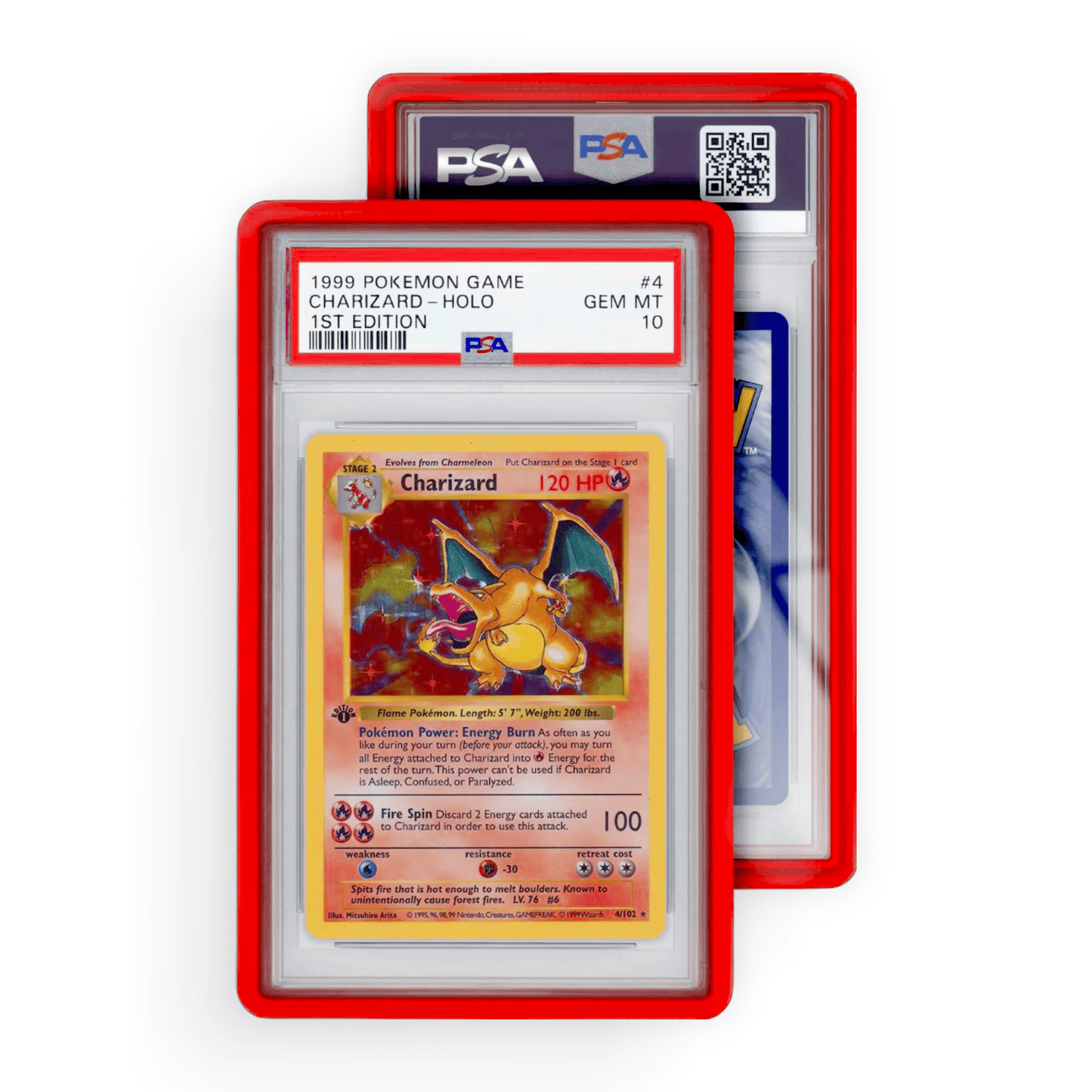 GradedGuard Standard Case (PSA) | Red - PokeMooseTCG LLC