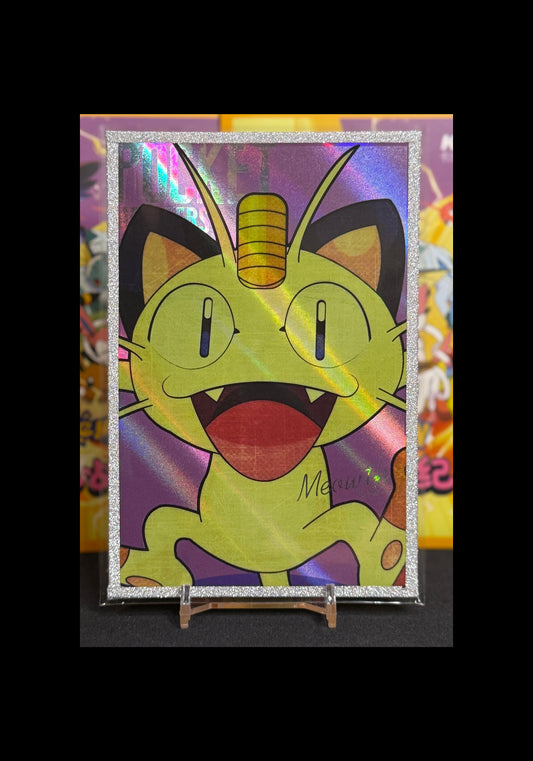 Meowth Shiny Pokemon KADO Art Board - PokeMooseTCG LLC