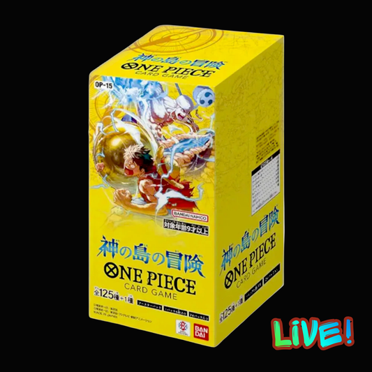 One Piece OP - 15 Adventure on Kami's Island Booster Box (Japanese) - Live! - PokeMooseTCG LLC
