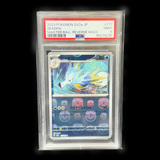 PSA 9 Seadra 117 SV2A 151 Master Ball Reverse Holo