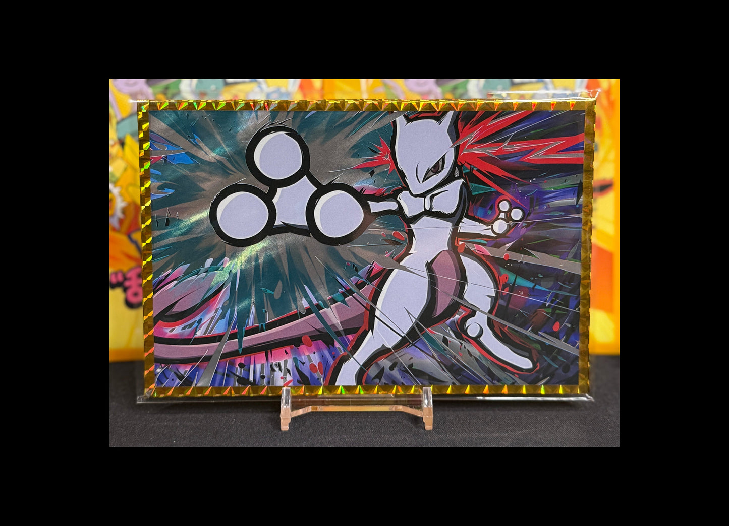 Safari Mewtwo Shiny Rare Pokemon KADO Art Board - PokeMooseTCG LLC