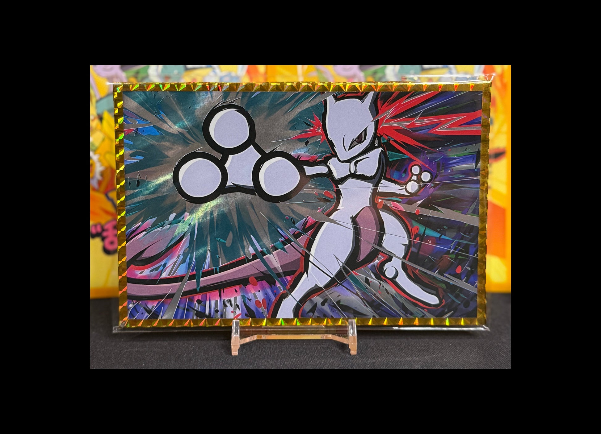 Safari Mewtwo Shiny Rare Pokemon KADO Art Board - PokeMooseTCG LLC