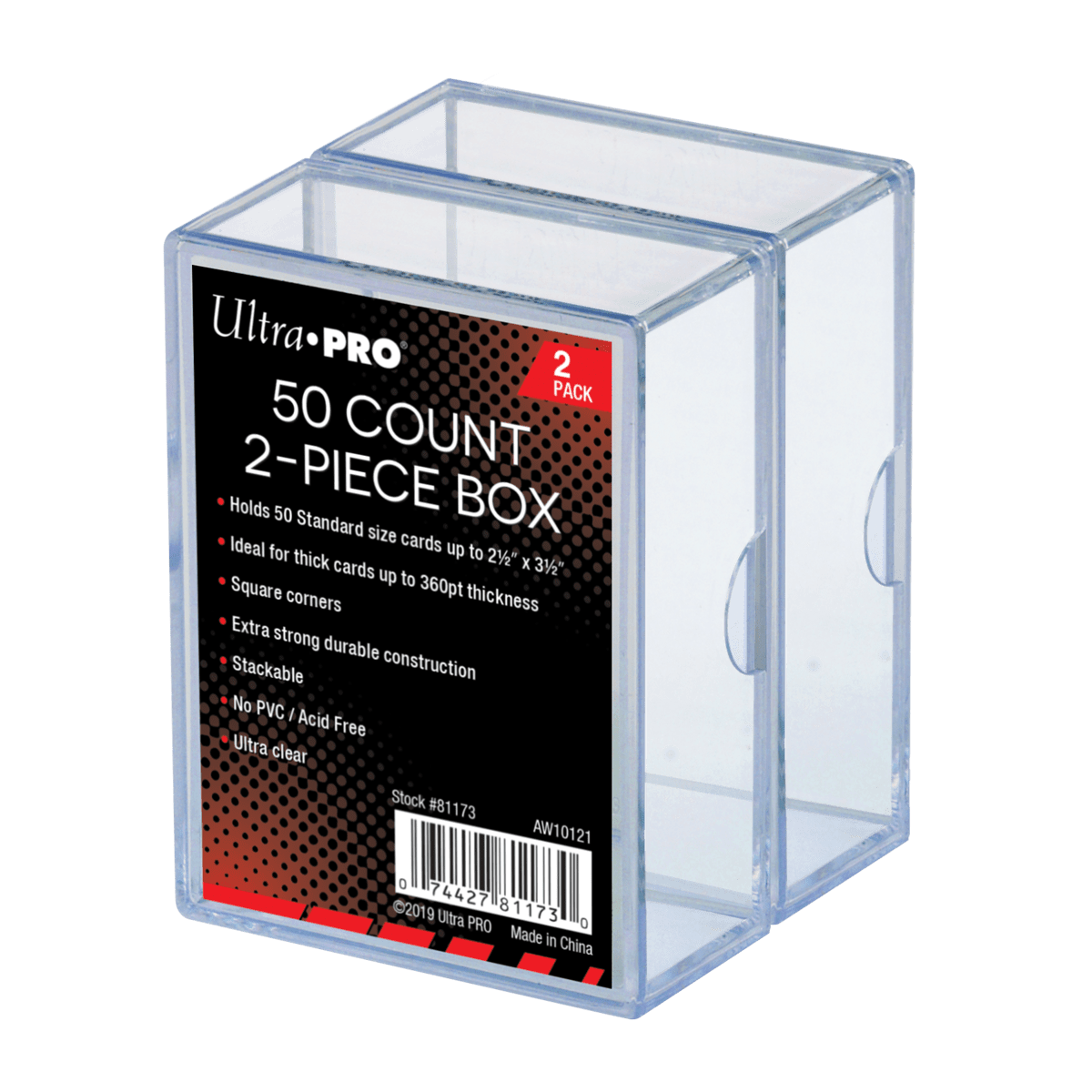 Ultra Pro 2 - Piece 50 - Count Clear Card Boxes (2ct) - PokeMooseTCG LLC